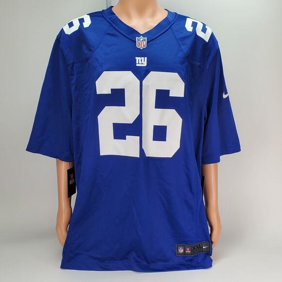Nike On Field New York Giants Saquon Barkley Football Jersey Mens Size Large XXL - Picture 1 of 12